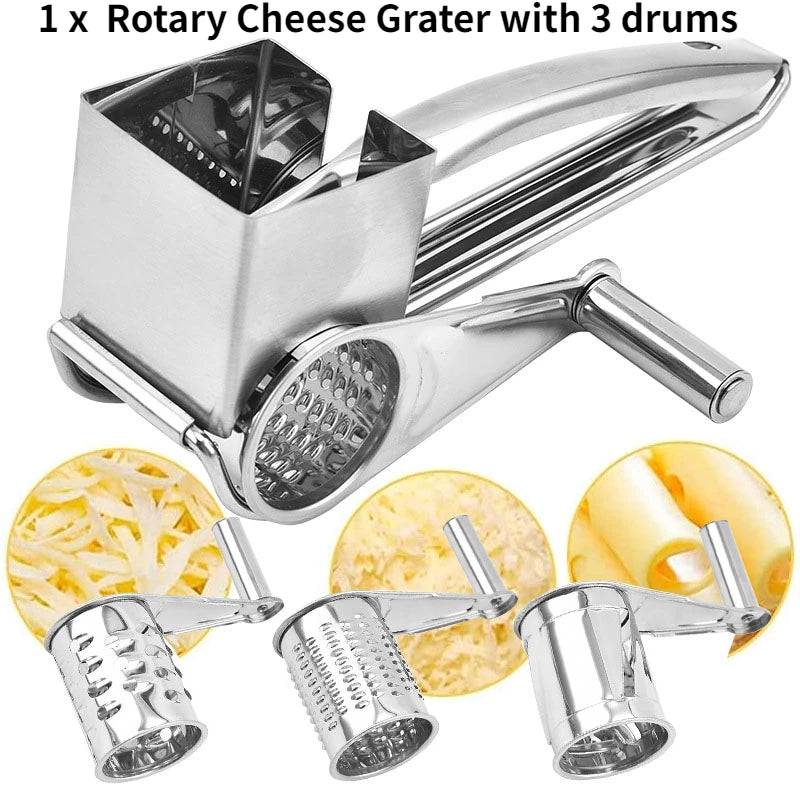 Rotary Cheese Grater & Slicer