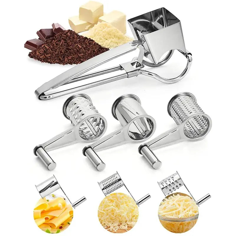 Rotary Cheese Grater & Slicer