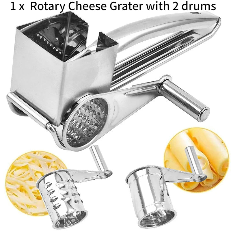 Rotary Cheese Grater & Slicer