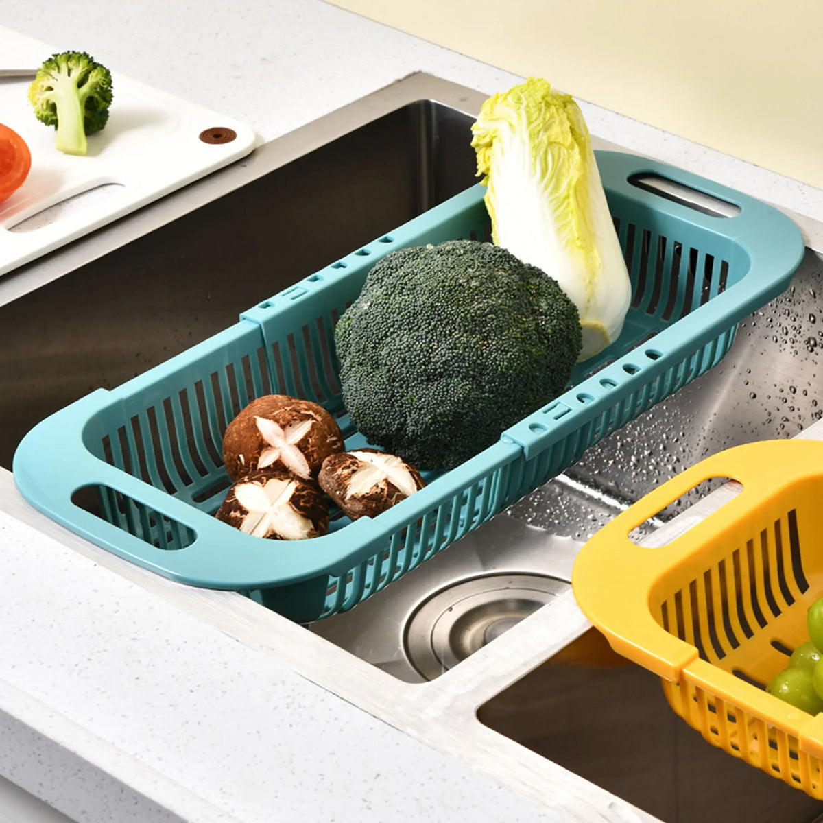 Adjustable Sink Drain Rack