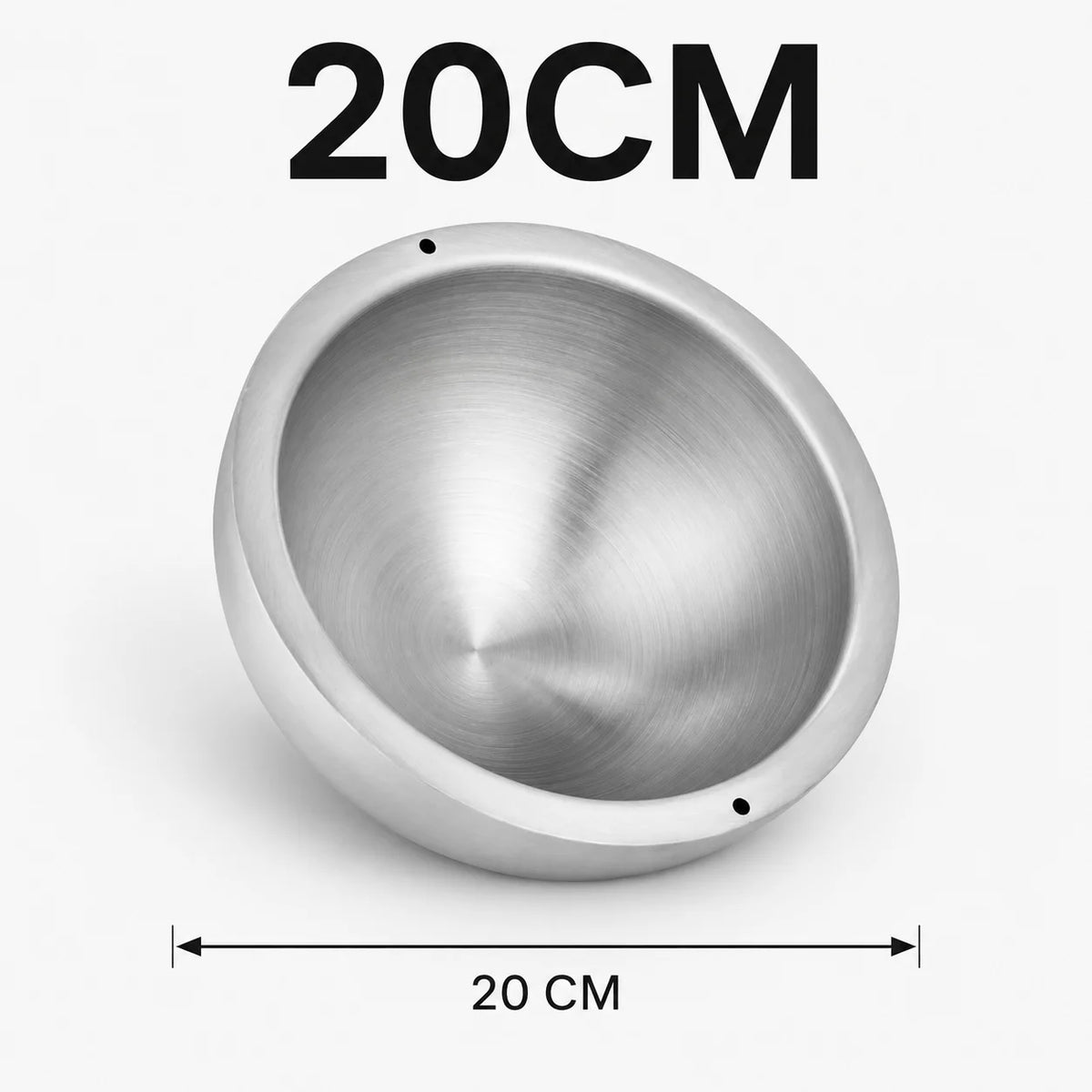 16/20/24cm Stainless Steel Dip Chiller Bowl Double Walled Fruit Salad Mixing Bowl Insulated Ice Chilled Serving Bowl for Kitchen