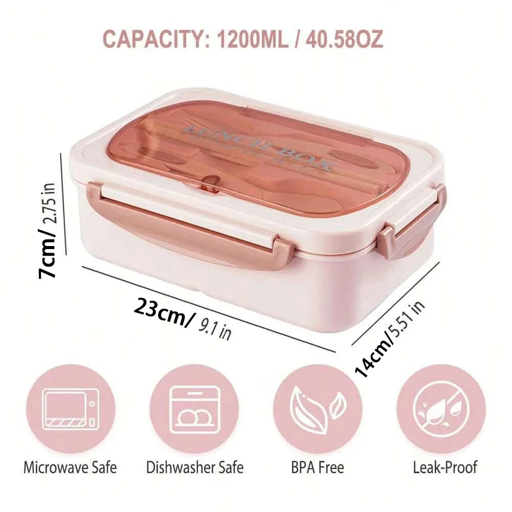 4-Compartment Bento Lunch Box