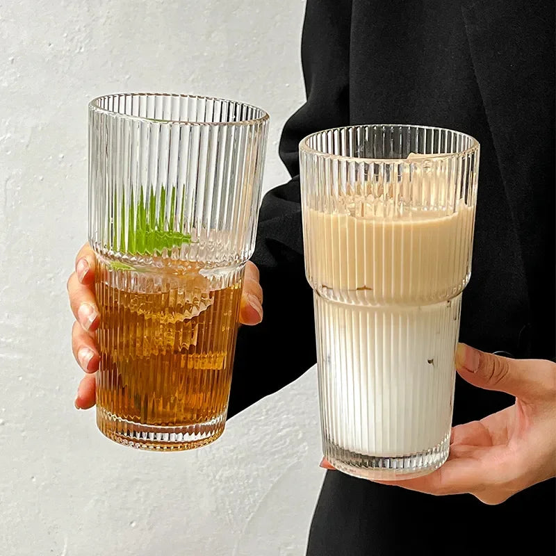 600ml Glass Tumbler with Lid & Straw