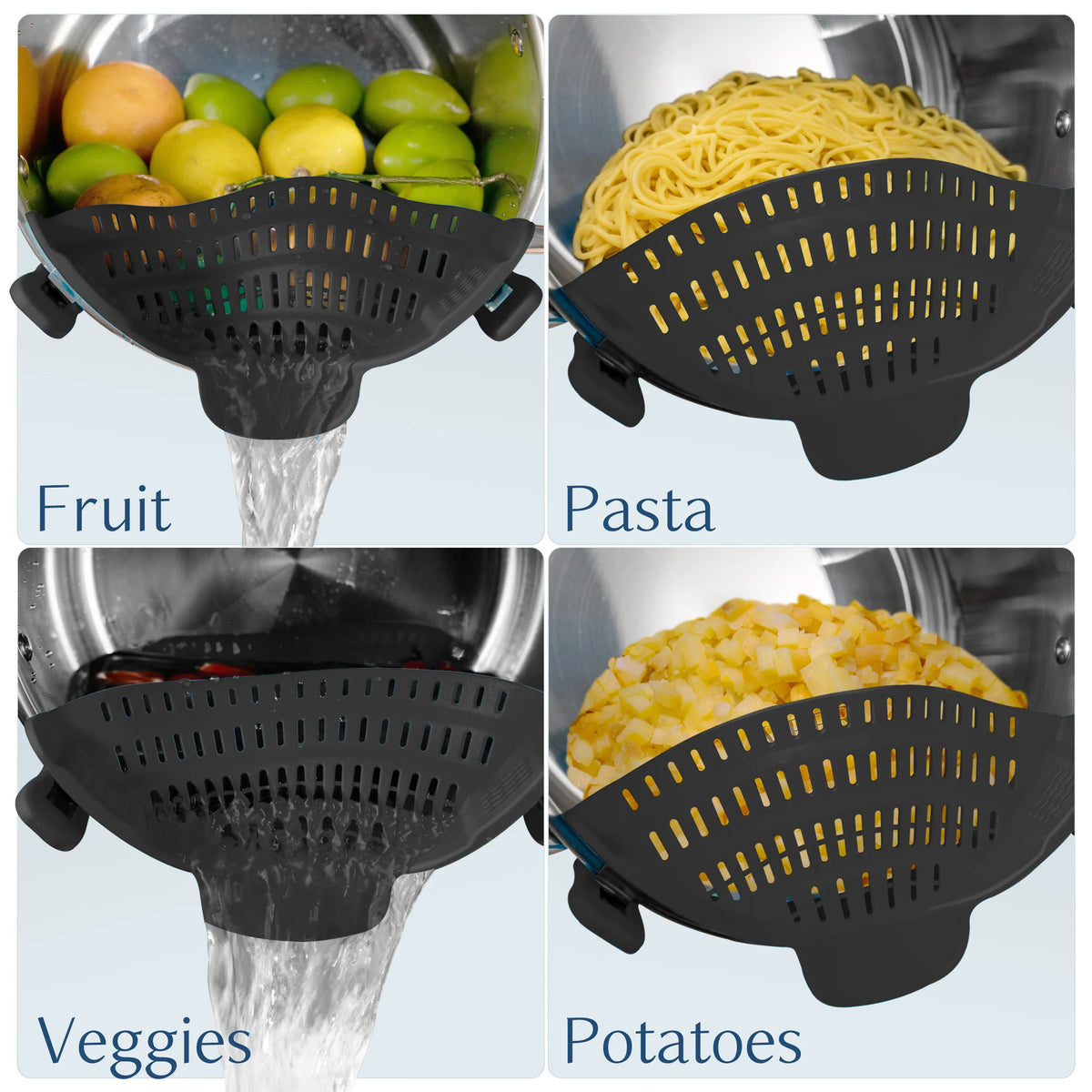 Silicone Clip-On Pot Strainer