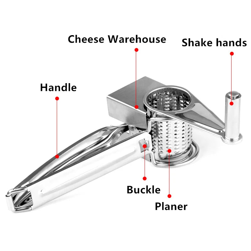 Rotary Cheese Grater & Slicer
