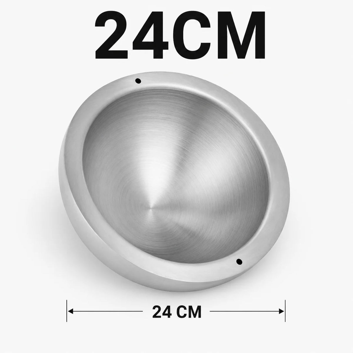 16/20/24cm Stainless Steel Dip Chiller Bowl Double Walled Fruit Salad Mixing Bowl Insulated Ice Chilled Serving Bowl for Kitchen