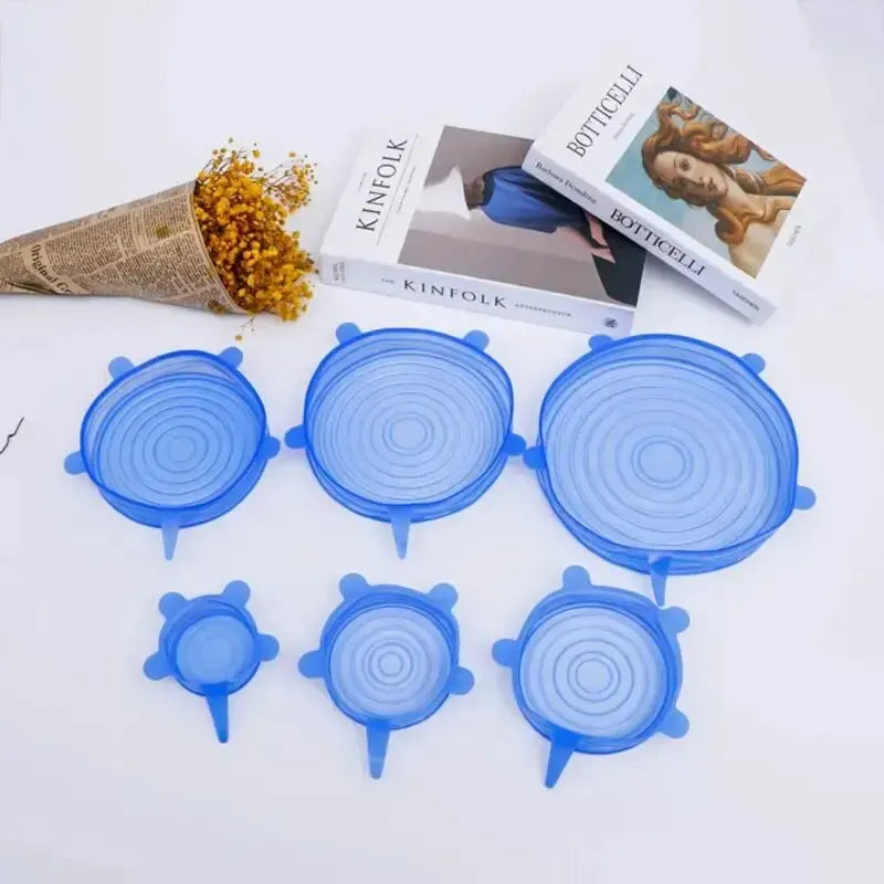 6-Piece Reusable Silicone Stretch Lids
