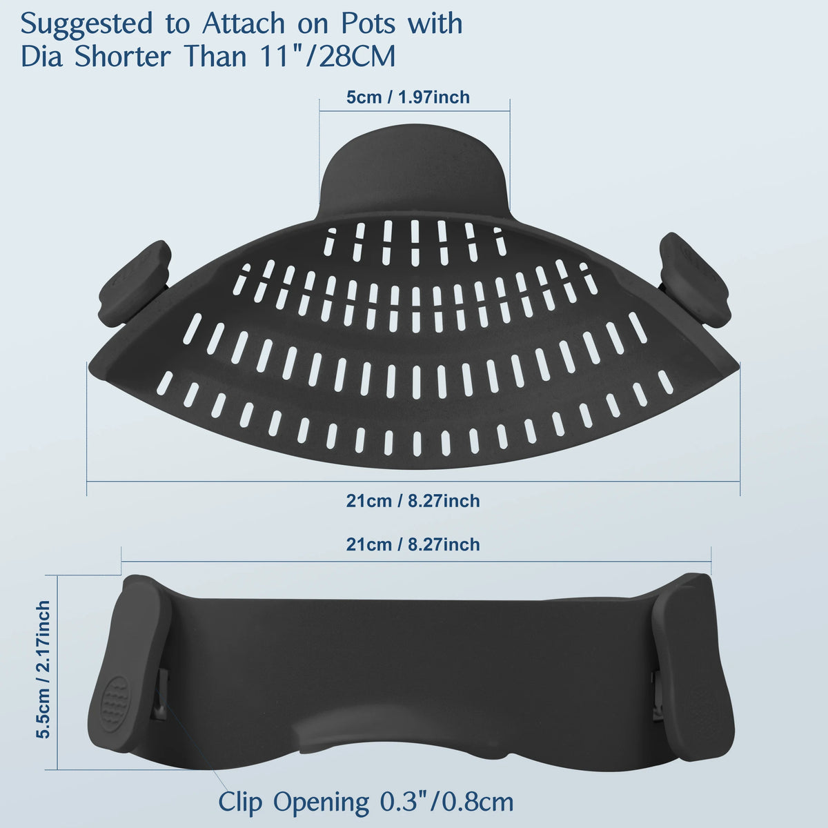 Silicone Clip-On Pot Strainer