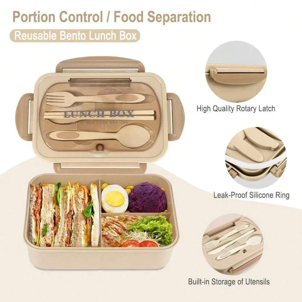 4-Compartment Bento Lunch Box