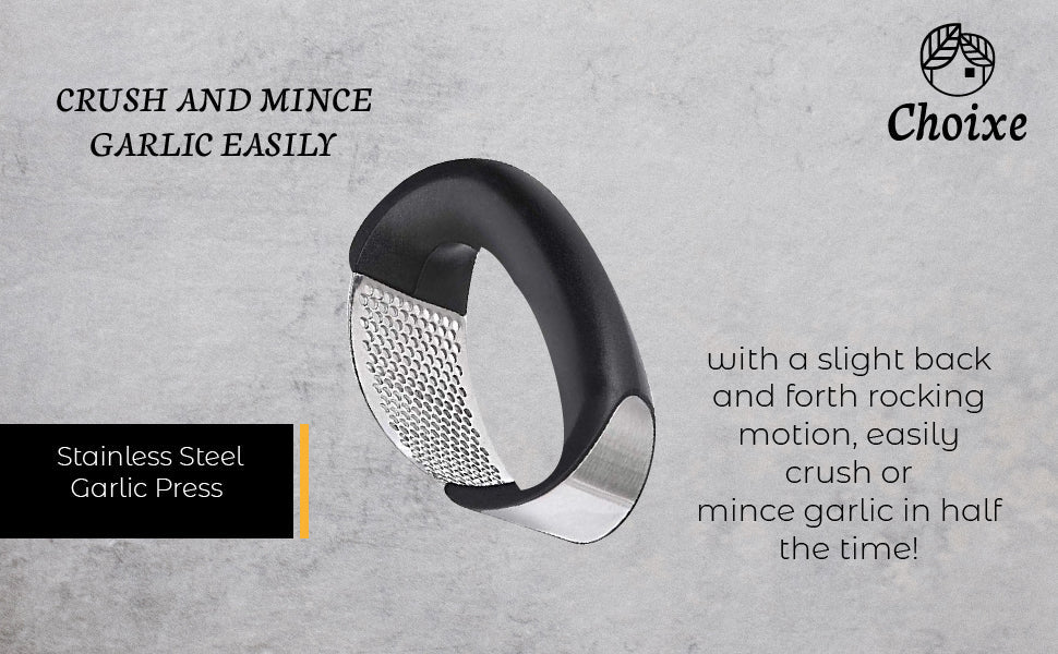 Premium Stainless Steel Garlic Press